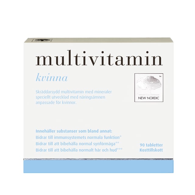 New Nordic Multivitamin Kvinna 90 tabletter | Vitaminer & kosttillskott - Vitaminer & mineraler - Multivitamin - Multivitaminkomplex | Apoteka