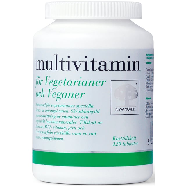 Multivitamin för vegetarianer 120 st | Vitaminer & kosttillskott - Vitaminer & mineraler - Multivitamin - Multivitaminkomplex,Vitaminer & kosttillskott - Kosttillskott för veganer & vegetarianer | Apoteka