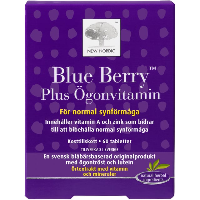 Blue Berry Plus ögonvitamin 60 st | Vitaminer & kosttillskott - Ögonvitaminer | Apoteka