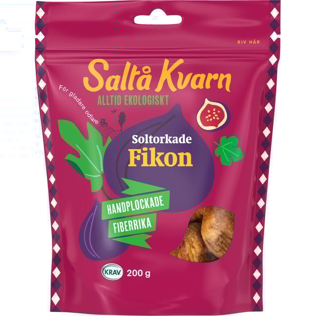 Saltå Kvarn Fikon 200 g | Mat & dryck - Skafferi - Torkad frukt, nötter & frön,Mat & dryck - Snacks & godis - Naturgodis | Apoteka