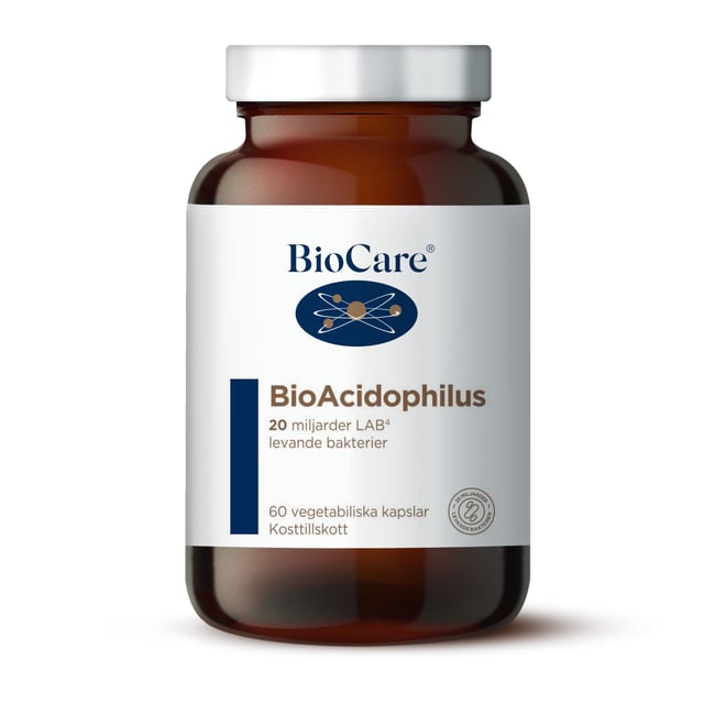 BioCare BioAcidophilus 60 kapslar | Vitaminer & kosttillskott - Kosttillskott för mage - Matsmältningsenzymer,Mage & tarm - Mjölksyratabletter | Apoteka