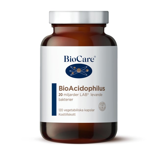 BioCare BioAcidophilus 120 kapslar | Vitaminer & kosttillskott - Kosttillskott för mage - Matsmältningsenzymer,Mage & tarm - Mjölksyratabletter | Apoteka
