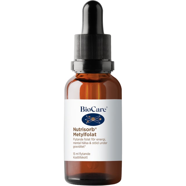 Biocare Nutrisorb Metylfolat 15 ml | Vitaminer & kosttillskott - Vitaminer & mineraler - B-vitaminer - Vitamin B9 Folsyra | Apoteka