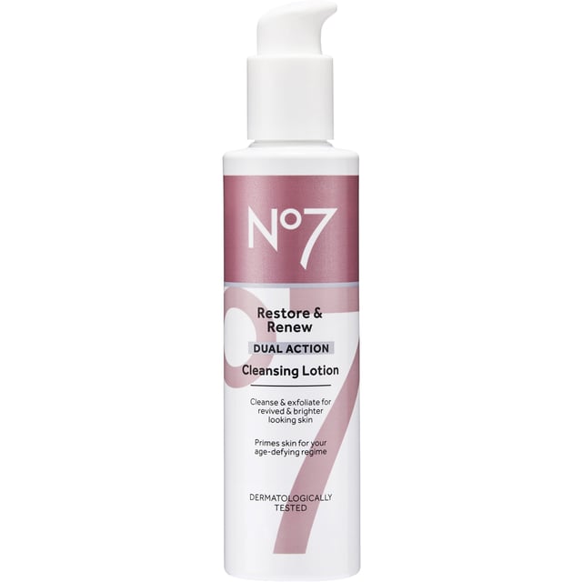 No7 Restore & Renew Cleansing Lotion 200 ml | Hudvård - Ansiktsvård - Ansiktsrengöring - Rengöringsmjölk | Apoteka