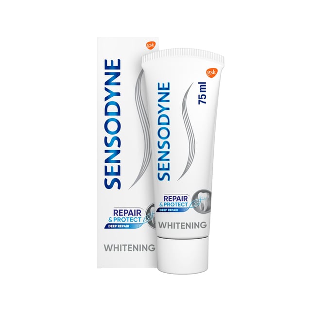 Sensodyne Repair & Protect Whitening Tandkräm 75 ml | Munvård - Kariesförebyggande,Munvård - Tandblekning hemma,Munvård - Tandkräm | Apoteka