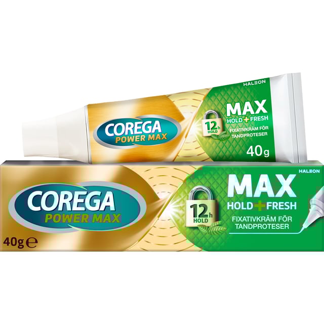 Corega POwer Max Hold+Fresh Fixativ 40g | Munvård - Tandprotes & bettskena | Apoteka