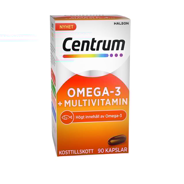 Centrum Omega-3 + Multivitamin 90 kapslar | Vitaminer & kosttillskott - Vitaminer & mineraler - Multivitamin,Vitaminer & kosttillskott - Omega-3 & fettsyror | Apoteka