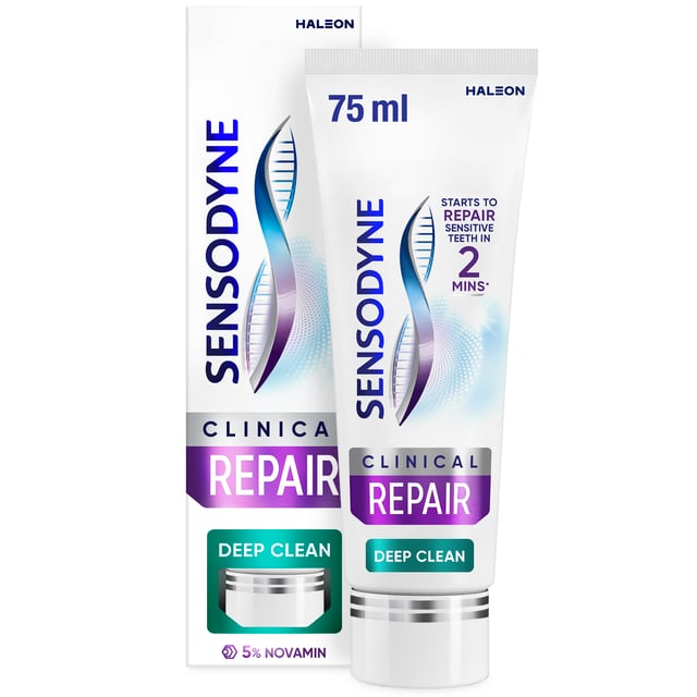 Sensodyne Clinical Repair Deep Clean Tandkräm 75 ml | Munvård - Tandkräm | Apoteka