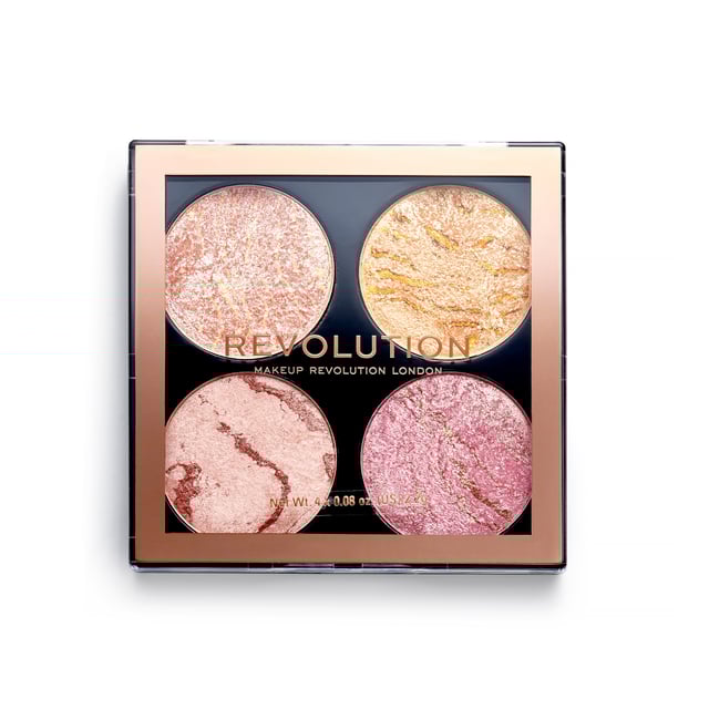 Makeup Revolution Cheek Kit Fresh Perspective 8,8g | Smink - Bas - Highlighter,Smink - Bas - Bronzer,Smink - Puder & Rouge | Apoteka