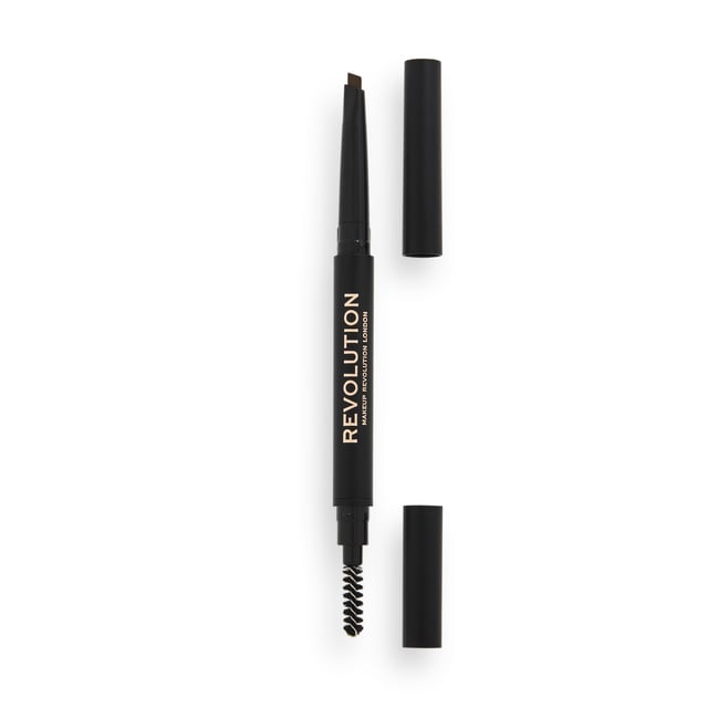 Makeup Revolution Duo Brow Definer Pencil Medium Brown 0,25g | Smink - Ögonbryn - Ögonbrynspenna | Apoteka