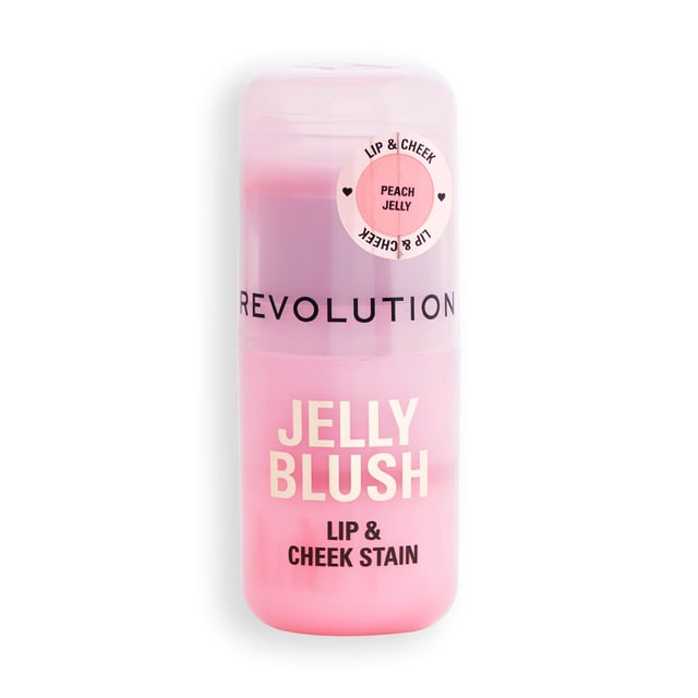 Revolution Jelly Blush Stick Lip and Cheek Stain Peach Orange 8,4 g
