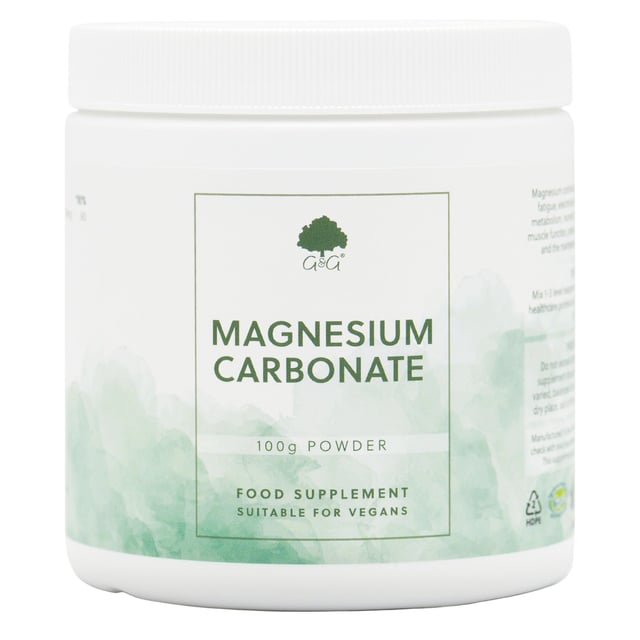 G&G Magnesiumkarbonat 100g pulver | Vitaminer & kosttillskott - Vitaminer & mineraler - Magnesium | Apoteka