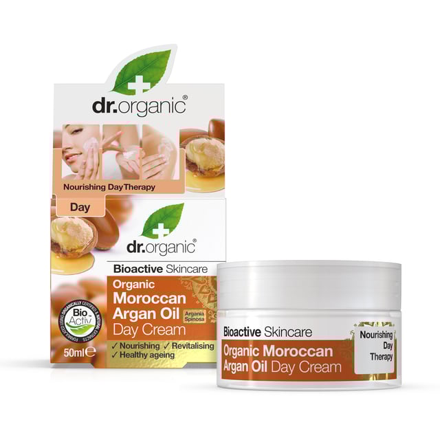 Dr Organic Moroccan Argan Oil Day Cream 50 ml | Hudvård - Ansiktsvård - Anti-age - Anti-age-kräm,Hudvård - Ansiktsvård - Ansiktskräm - Dagkräm | Apoteka