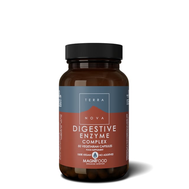 Terranova Digestive Enzyme Complex 50 kapslar | Vitaminer & kosttillskott - Kosttillskott för mage - Matsmältningsenzymer | Apoteka