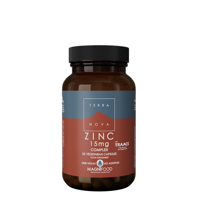 Terranova Zinc 15 mg Complex 50 kapslar | Vitaminer & kosttillskott - Vitaminer & mineraler - Zink | Apoteka