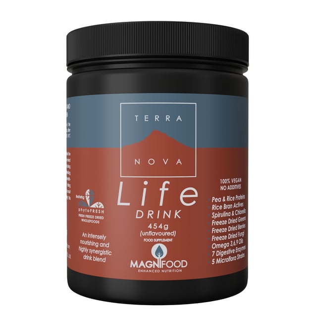 Terranova Life Drink 454 g | Vitaminer & kosttillskott - Kosttillskott för mage - Matsmältningsenzymer,Vitaminer & kosttillskott - Växtbaserade kosttillskott | Apoteka