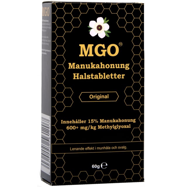 MGO Manukahonung Halstabletter Original 600+ 60g | Mat & dryck - Superfood - Manukahonung,Mat & dryck - Snacks & godis - Halstabletter | Apoteka