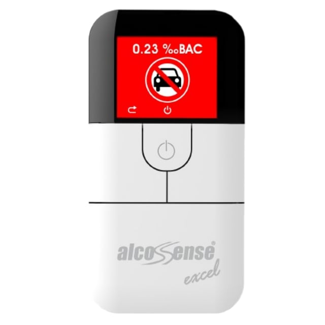 AlcoSense Excel Bränslecell Alkoholmätare 1 st | Hjälpmedel & säkerhet - Säker ute | Apoteka
