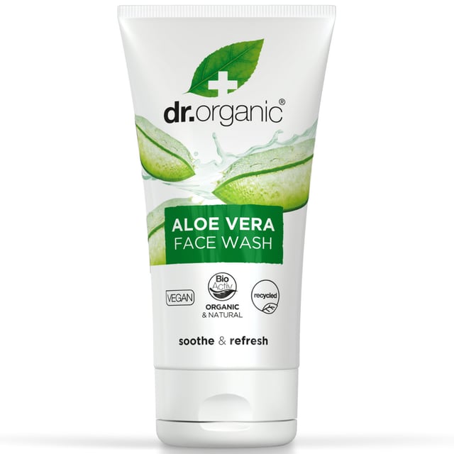 Dr Organic Aloe Vera Face Wash 150 ml | Hudvård - Ansiktsvård - Ansiktsrengöring - Rengöringskräm | Apoteka