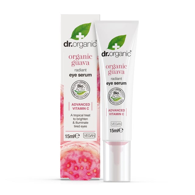 Dr Organic Guava Eye Serum 15 ml | Hudvård - Ansiktsvård - Ögonkräm - Ögonkräm mot mörka ringar & påsar | Apoteka