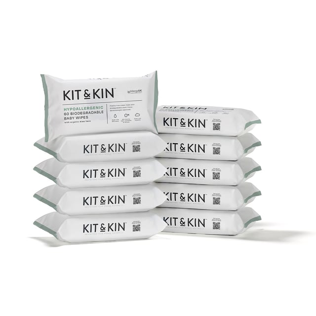 Kit & Kin Våtservetter 10x60 st | Baby, barn & förälder - Blöjor & våtservetter - Våtservetter | Apoteka
