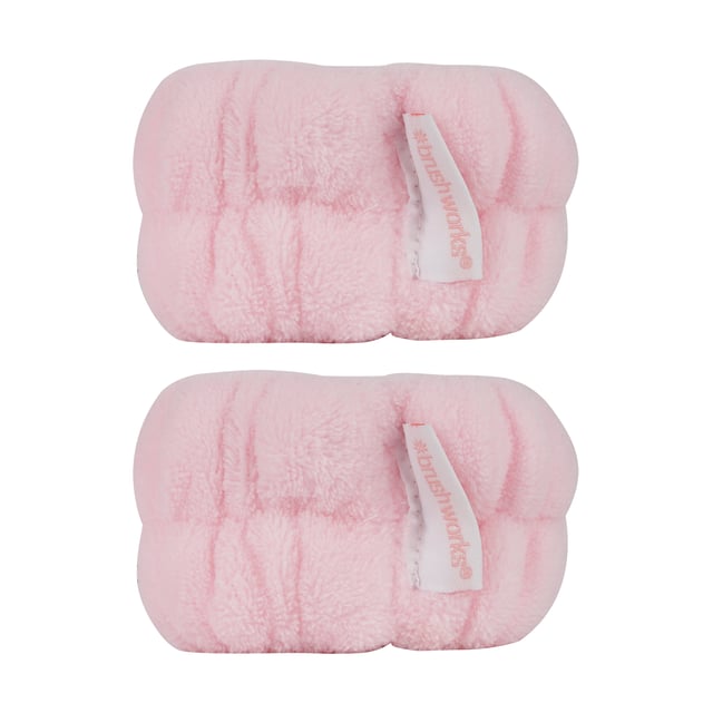 Brushworks Microfibre Wrist Wash Bands 2 st | Hudvård - Ansiktsvård - Tillbehör - Hudvårdsverktyg | Apoteka