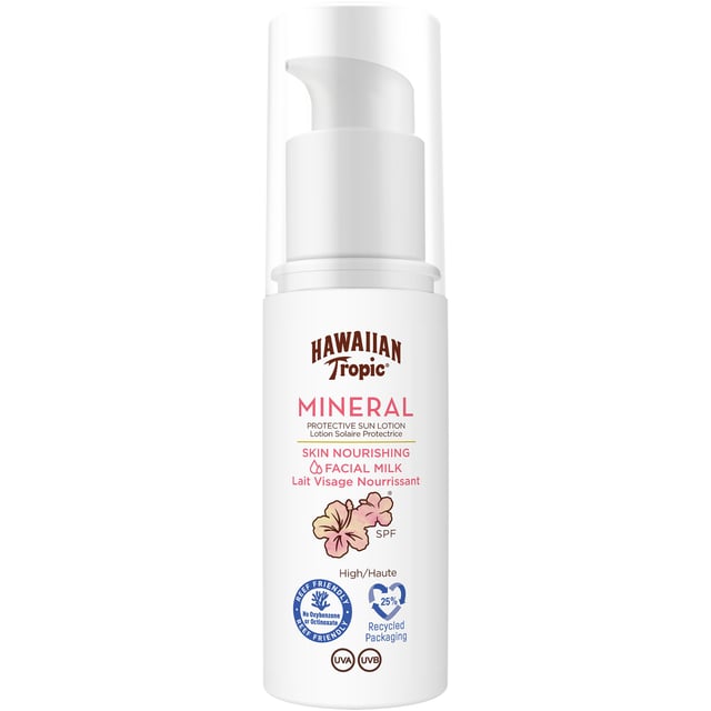 Hawaiian Tropic Mineral Sun Milk Face SPF30 50 ml | Hudvård - Solskydd - Solskydd för ansikte | Apoteka