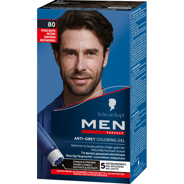 Schwarzkopf Men Perfect 80 Svartbrun