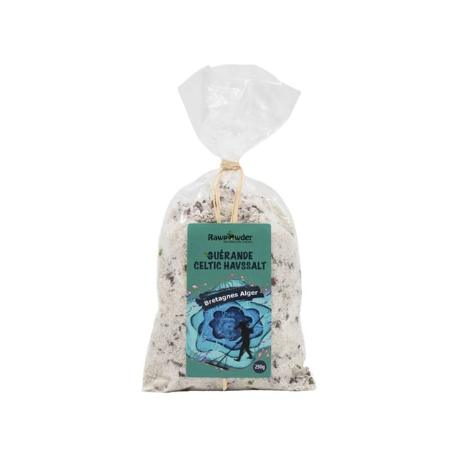 Rawpowder Guérande Celtic Havssalt − Bretagnes Alger 250 g | Mat & dryck - Skafferi - Kryddor & smaksättning - Salt | Apoteka