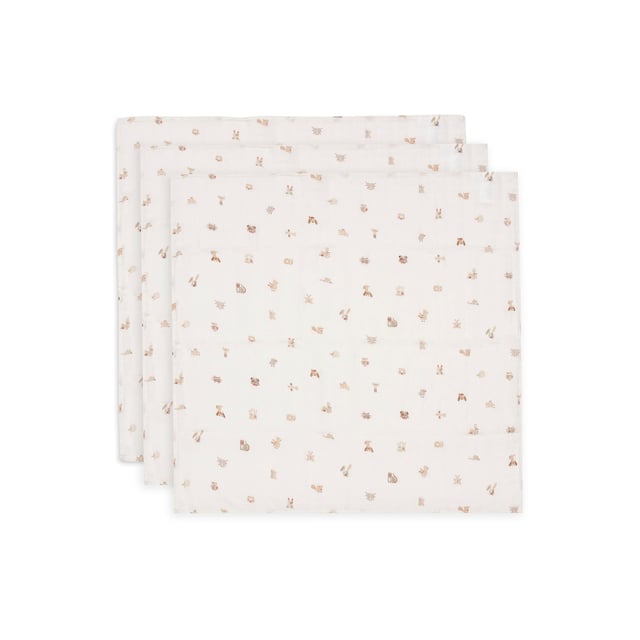 Jollein Muslinfilt 70x70 cm Animal Friends 3 st