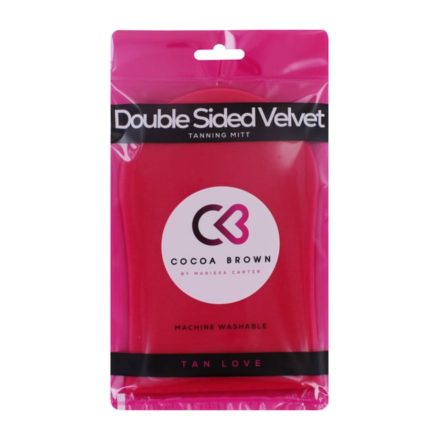 Cocoa Brown Deluxe Double-Sided Pink Velvet Tanning Mitt 1 st | Hudvård - Brun utan sol - Brun utan sol-handske | Apoteka
