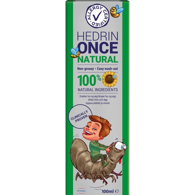 Hedrin Once Natural 100ml | Baby, barn & förälder - Hårvård för barn - Lusmedel & lusschampo | Apoteka