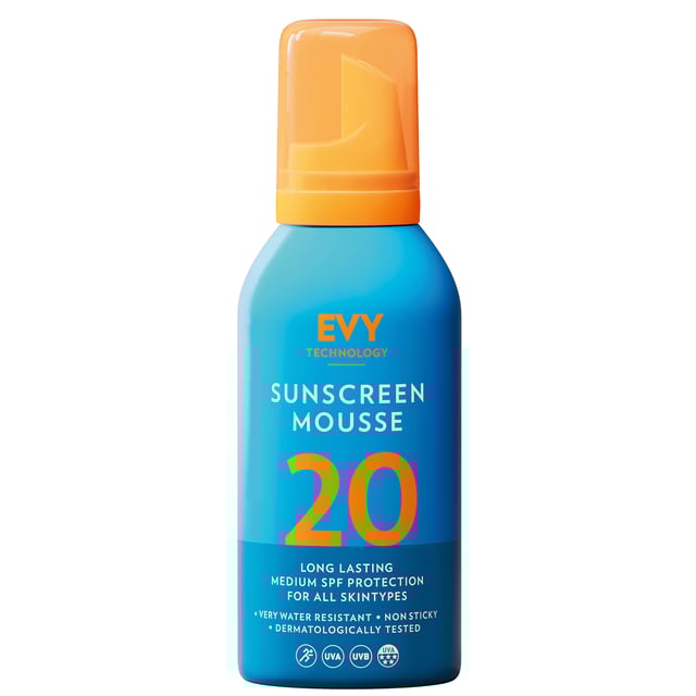 EVY Solskyddsmousse SPF 20 150 ml | Hudvård - Solskydd - Solskydd för kroppen | Apoteka