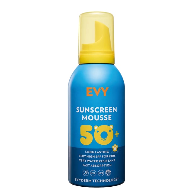 EVY Sunscreen Mousse SPF 50 Kids 150 ml | Baby, barn & förälder - Solskydd för barn - Solkräm för barn,Hudvård - Solskydd - Solskydd för kroppen | Apoteka