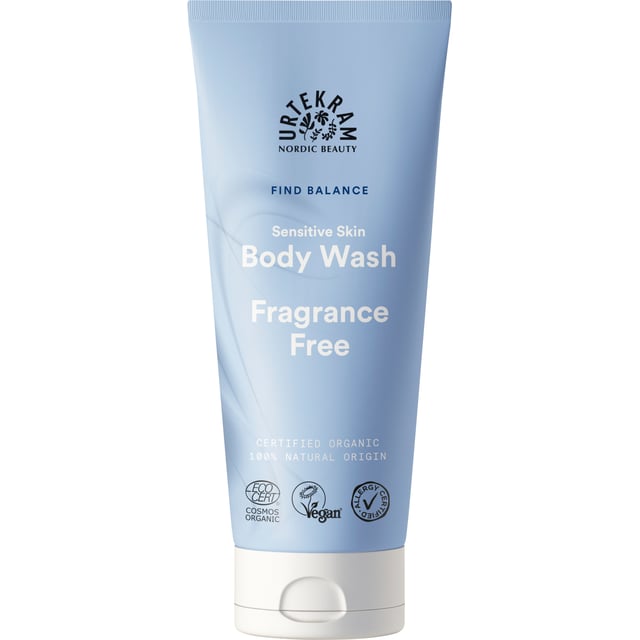 Urtekram Beauty Fragrance Free Body Wash 200 ml