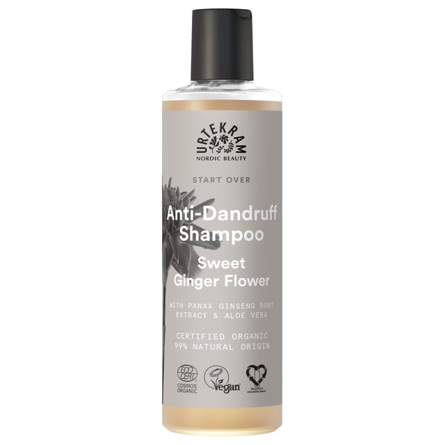 Urtekram Beauty Anti-Dandruff Shampoo Sweet Ginger Flower 250 ml | Baby, barn & förälder - Hårvård för barn - Schampo & balsam för barn,Hårvård - Mjäll | Apoteka