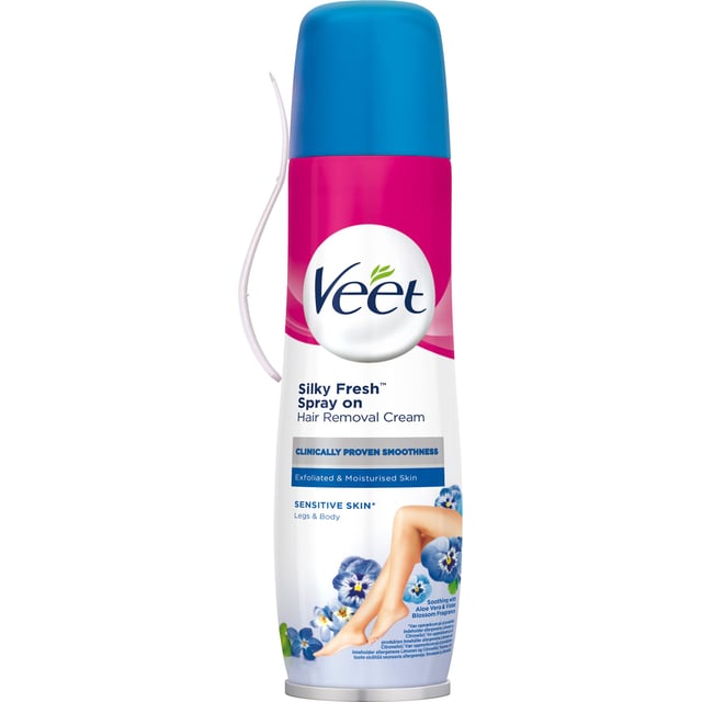Veet Spray On Hårborttagningskräm Känslig Hud 150 ml | Hudvård - Rakning & hårborttagning - Hårborttagningskräm | Apoteka