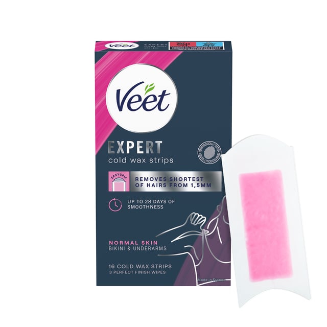 Veet Expert Vaxremsor Normal hud för bikini & armhåla 16 st | Hudvård - Rakning & hårborttagning - Vaxning | Apoteka