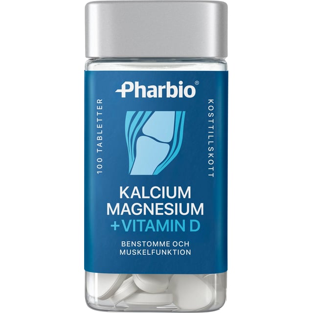 Pharbio Kalcium Magnesium + D-vitamin 100 st | Vitaminer & kosttillskott - Vitaminer & mineraler - Kalcium,Vitaminer & kosttillskott - Vitaminer & mineraler - Magnesium | Apoteka
