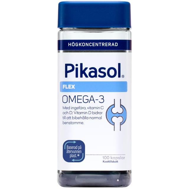 Pikasol Flex 100 kapslar | Vitaminer & kosttillskott - Kosttillskott för hjärta & kärl,Vitaminer & kosttillskott - Leder & muskler,Vitaminer & kosttillskott - Omega-3 & fettsyror | Apoteka