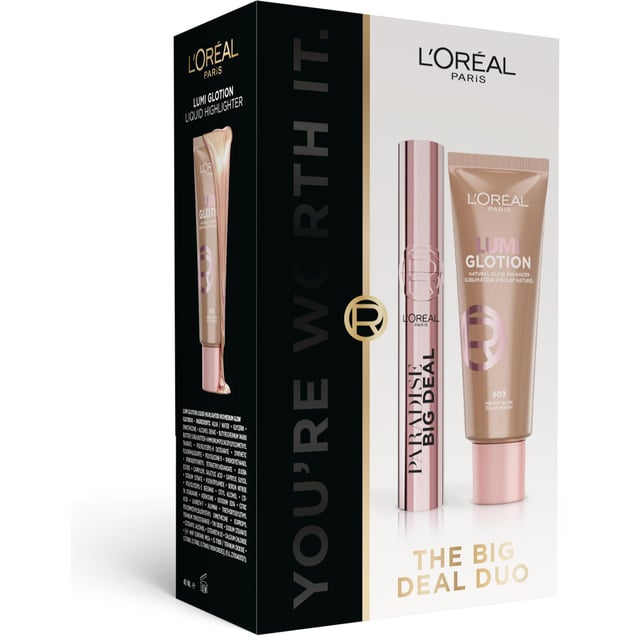 LOréal Paris The Big Deal Duo Presentask | Smink - Bas - Highlighter,Smink - Ögonmakeup - Mascara | Apoteka