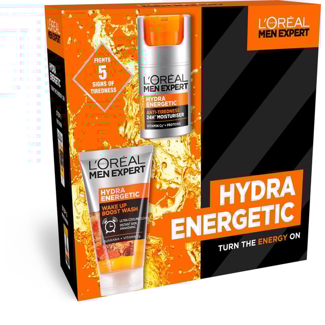 LOréal Paris Hydra Energetic Presentask för normal hud | Hudvård - Hudvård för män - Ansiktsvård för män - Ansiktsrengöring,Hudvård - Hudvård för män - Ansiktsvård för män - Ansiktskräm | Apoteka