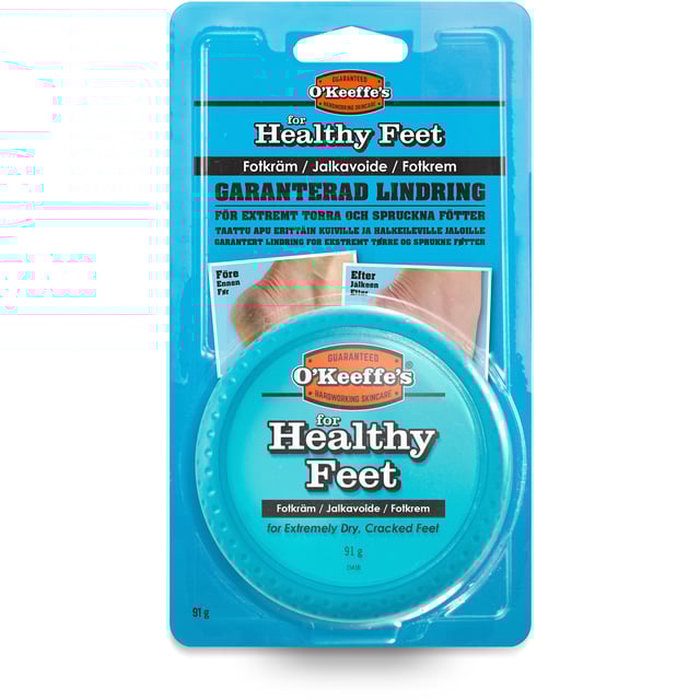 O´Keeffe´s Healthy Feet 91 g | Hudvård - Händer & fötter - Fotvård - Förhårdnader & sprickor | Apoteka