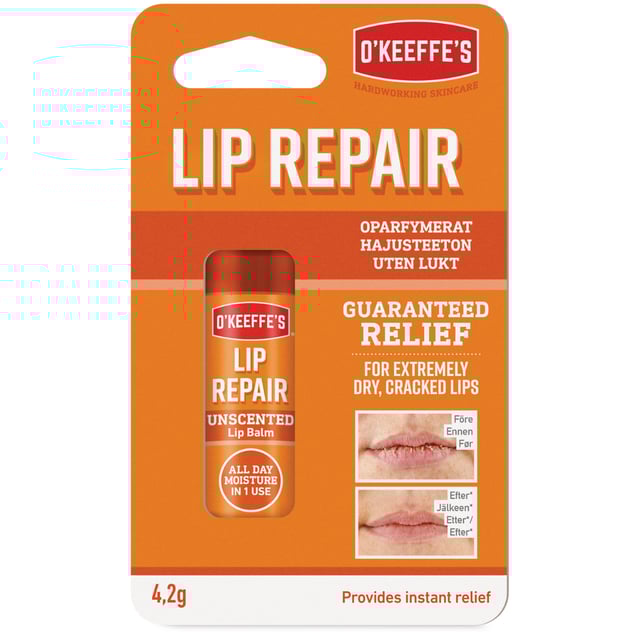 O´Keeffe´s Lip Repair Stick Unscented 15 ml | Hudvård - Ansiktsvård - Läppbalsam & läppskrubb | Apoteka