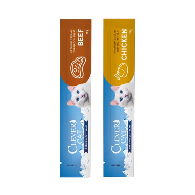 Clever Cat Creamy Cat Chicken/Beef 6-pack