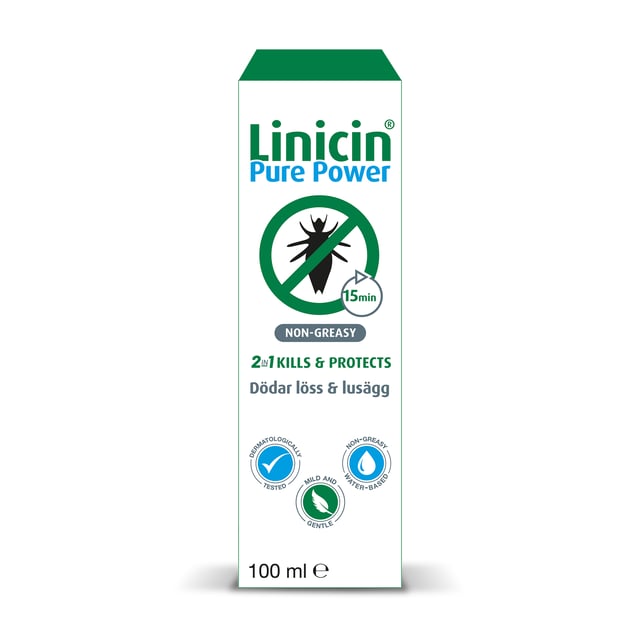 Linicin Pure Power 2in1 Lusmedel 100 ml | Baby, barn & förälder - Hårvård för barn - Lusmedel & lusschampo | Apoteka