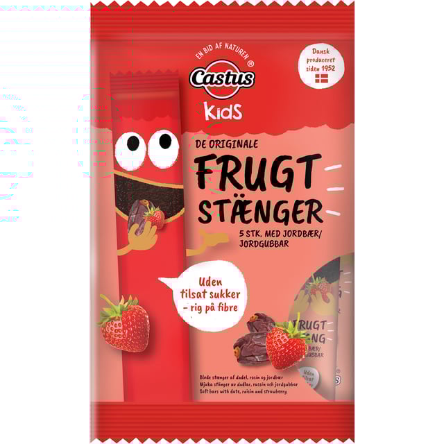 Castus Fruktstång Jordgubb 5x20g | Mat & dryck - Barnmat - Barnmat mellanmål,Mat & dryck - Snacks & godis - Naturgodis,Baby, barn & förälder - Barnmat - Barnmat mellanmål,Mat & dryck - Skafferi - Torkad frukt, nötter & frön | Apoteka
