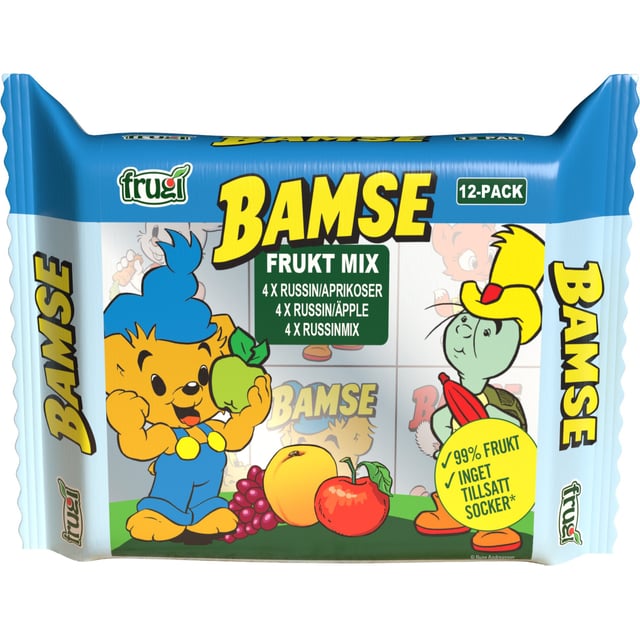 Bamse Fruktmix 168 g | Mat & dryck - Barnmat - Barnmat mellanmål,Baby, barn & förälder - Barnmat - Barnmat mellanmål,Mat & dryck - Skafferi - Torkad frukt, nötter & frön | Apoteka