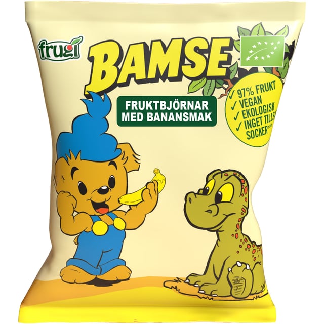 Bamse EKO Fruktbjönar med Banansmak 40 g | Mat & dryck - Barnmat - Barnmat mellanmål,Baby, barn & förälder - Barnmat - Barnmat mellanmål | Apoteka