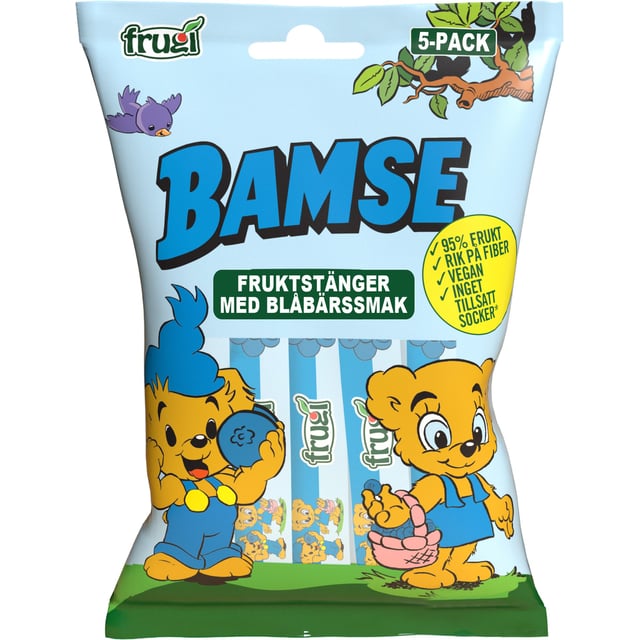 Bamse Fruktstång Blåbär 75 g | Mat & dryck - Barnmat - Barnmat mellanmål,Baby, barn & förälder - Barnmat - Barnmat mellanmål,Mat & dryck - Skafferi - Torkad frukt, nötter & frön | Apoteka